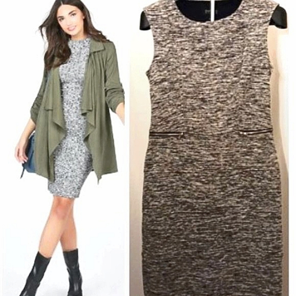 Enfocus Studio GRAY Business Casual Career Casual Dress Sz 8